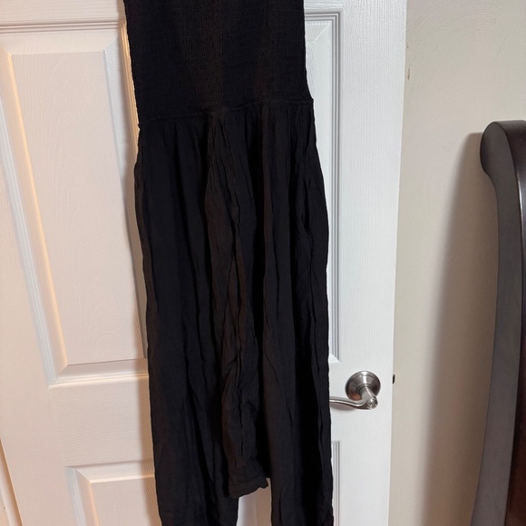 NWT HALARA black strapless jumpsuit Size xs - Picture 2 of 3